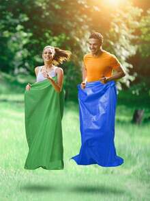 8pcs Outdoor Burlap Sack Hop Bags, Durable Jumping Bags For Outdoor Backyard, Field Day, Birthday Party Games, Outdoor Lawn Games, Family Interactive Sports, Outdoor Party Games, Colorful Hop Bags Suitable For Birthday, Graduation, Party, Field Day - Game Activity Bag - View 3