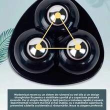 20 piezas Ruedas giratorias de 360° con cojinete de bolas de acero inoxidable autoadhesivas - Diseño compacto, estructura resistente, adecuadas para renovación del hogar, proyectos DIY, fabricación de muebles y electrodomésticos de cocina - modelo de 3 ruedas - Ver 6