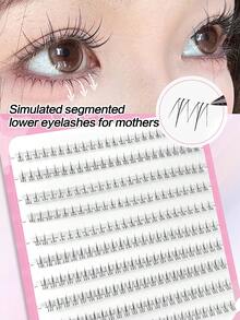Waloshow 384片/240片/16排/10排 纤细自然下睫毛、卡通风格下睫毛、动漫风格尖刺下睫毛、美妆睫毛工具、睫毛簇、单根假睫毛、假睫毛 - B - 查看 8