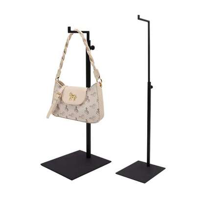 Metal Handbag Display Stand Adable Purse Hook Ra Bag Organ Stand Bla
