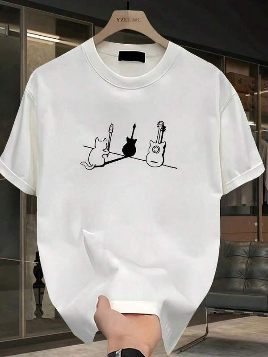 Men Outdoor Tees & Tanks - White - View 1