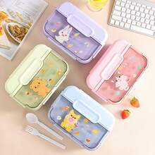 1 hộp cơm trưa, hộp đựng đồ ăn nhẹ, hộp cơm bento cho người lớn, hộp cơm trưa cho học sinh, hộp cơm nhiều ngăn, hộp cơm chống rò rỉ, hộp cơm cách nhiệt, hộp cơm dùng được trong lò vi sóng. - Nhiều màu - Xem 7