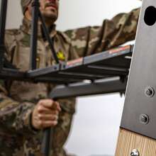 Halterungen mit 8°-Neigung, Plattformhalterung, passend für 88,9 x 88,9 mm Holz, 1000 kg Tragkraft, Hirschständerhalterung für Hochsitze, Jagd-Hochsitze, Schießbuden, 4 Stück - Hochbühnenplattformgestell 4 Stk. 4*4 - Übersicht 9