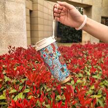 1pc 500ml Mandalas Print Stainless Steel Travel Mug, 316 , Leak-Proof Dual-Use Lid, Suitable For Hot & Cold Drinks - Multicolor - View 17