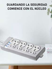 Electrical Sockets And Plugs Adaptor - Grey - View 2