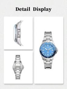 ES5353 Fossil Blue Stainless Steel 3-Hand Watch - Blue - View 5