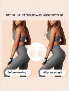 1 Pair Seamless Self-Adhesive Anti-Chafing Reusable Nipple Covers, Suitable For Swimwear, Clothing Coverage, Camisoles, Beach, Spa, Travel, Water Parks, Swimming Pools, Camisoles, Daily Wear, Bathing - Fits A/B Cup Size - Breathable - View 2