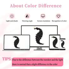 海浪钩编长款深波浪编织假发合成卷曲钩编接发 - 彩色 - 查看 5