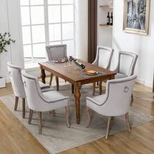 Dining Chairs - Gray + Velvet(3) - View 8