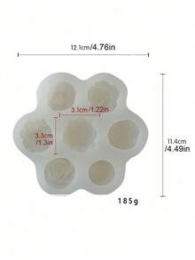 1pc 3D Rose Peony Flower Scented Candle Silicone Mold Decor Valentines - A - View 7