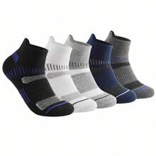 12 Pairs Men's Spring/Summer Cushioned Ankle Socks, Moisture-Wicking, Super Soft, Breathable, Minimalist Versatile Fashionable Athletic Short Socks, Couples Socks - Black and White - View 23