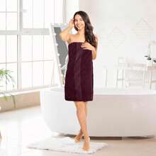 Utopia Towels Luxurious Bath Towels Set, 27 X 54 Inches 100% Ring Spun Cotton, 4 Pack, Beige - 酒紅色 - 查看 3