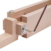 kangten Leather Craft Hand Table Stitching Sewing Lacing Pony Horse Wooden Clamp Tools - A - View 6