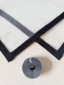 Malla de pantalla de ventana anti-mosquitos de alta calidad, adecuada para puertas y ventanas, con ventilación y transparente, bloquea eficazmente a los mosquitos, moscas y otros insectos - Borde negro con malla blanca - Ver 8