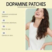 2pcs Dopamine Patches Long-Lasting Adhesion 60 Vegan Mood Support Patches For Daily Mental Wellness,Supports Dopamine & Serotonin Balance,Travel Essential,Easter Gifts, Mother's Day Gifts - View 9