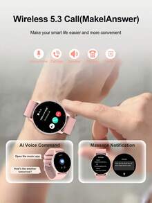 LIGE Smart Watch: A Multifunctional Smart Watch Suitable For Men And Women, With Various Sports Modes, Weather Forecast, Waterproof, Music Playback, Call And Message Alerts, Voice Assistant, And Activity Tracking - View 6