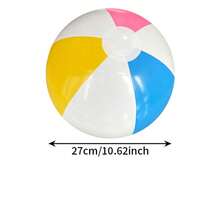 Bolas inflables transparentes a rayas, bolas transparentes con lunares de PVC, bolas inflables de juguete con estampado de lunares y rayas de colores, accesorios para juegos de fiesta en casa, decoración para fiestas en la piscina, regalos - Multicolor - Ver 2