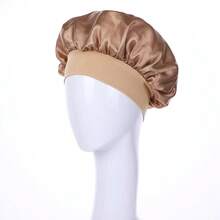 3/8/1 chiếc Mũ trùm tóc rộng vành bằng lụa satin dành cho nữ, mũ ngủ hàng ngày. - Nhiều màu - Xem 8