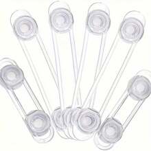 2/4/6/8/10/12pcs Kids Safety Locks - For Cabinet Locks - Soft Bendable Locks Suitable For Cabinets, Drawers, Cupboards, Ovens, Fridges, Wardrobes, Doors And Windows - Multicolor - View 11