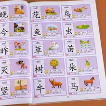2 Books Pre-School Common 3000 Vocabulary Dictionary - Learn To Recognize Chinese Characters - Learn Pinyin - Form Words And Sentences - Multifunctional Early Education Children's Book - Illustrated Literacy Book - Multicolor - View 6
