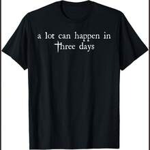 A Lot Can Happen In 3 Days Easter Religious Cross Jesus God T-Shirt14 - Black - View 1