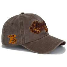 Mũ lưỡi trai in chữ bạc màu kiểu cũ năm 2026, mũ che nắng ngoài trời unisex. - Mũ bóng chày 75 - Xem 5