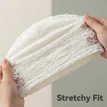 Lace Slouchy Beanie Hat For Women, Lightweight Breathable Crochet Turban, Soft Sheer Floral Lace Skull Cap, Summer Thin Casual Headwear For Daily, Travel, Hair Loss,Beach,Vacation - Multicolor - View 8