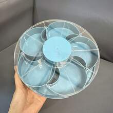 1pc Split Type Rotating And Snack Tray, Rotatable Partitioned Snack Drag Tray, Rotatable Partitioned Fruit Platter, Suitable For Placing Trays In The Living Room - Multicolor - View 13