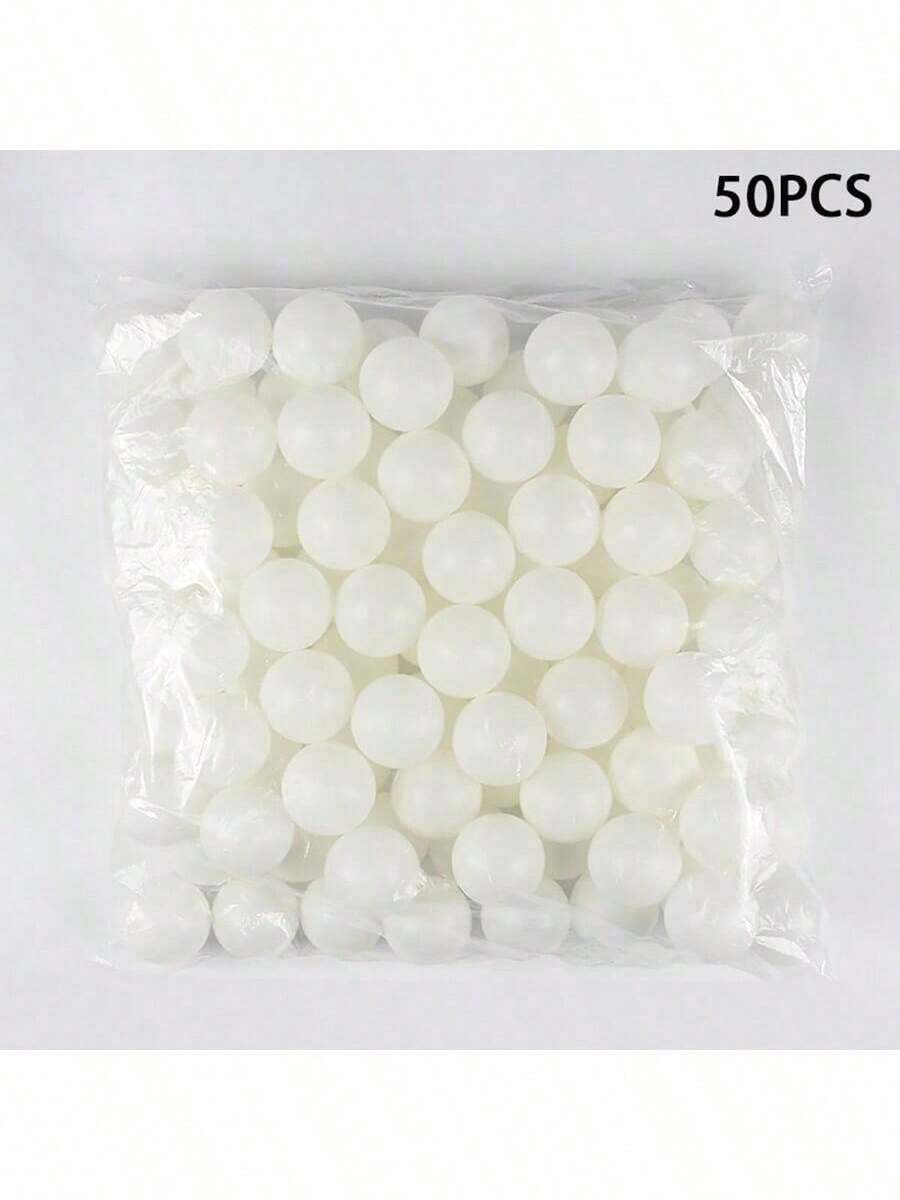 5/10/20/50 piezas Pelotas de ping pong mate de 40mm, material PP, antioxidante, adecuado para práctica y entretenimiento de adultos, amarillo y blanco - Multicolor - Ver 1