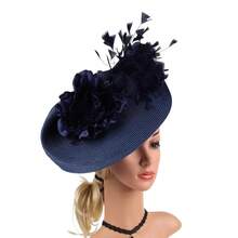 2025 Elegant Tea Fascinator Kentucky Hat Women's Fascinator Derby Straw Pillbox Hat For Cocktail Wedding - 綠色 - 查看 6
