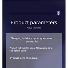 可折叠三合一电蚊拍，Type-C充电，180°折叠，双重保险开关，三层网罩，可悬挂/立放/手持，自动诱蚊灭蚊，物理灭蚊，家用/露营适用，500mAh - 顏色隨機 - 查看 8