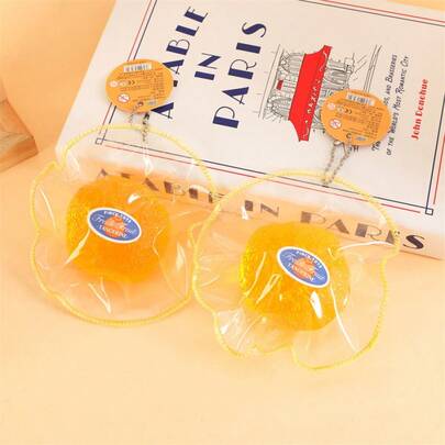 透明橙子挤压玩具 - 新款逼真水果挤压玩具，回弹迅速 - 送朋友的礼物 - 收藏品 - 节日礼物 - 生日礼物 - 礼品