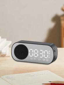 AKKHOO 4.57*2.01*1.3 英寸蓝牙无线桌面音箱，高音量，电子闹钟，儿童学生桌面音箱 - 黑色 - 查看 12