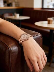 Fossil Stella Sport 玫瑰金表盘女士模拟腕表 ES5106 - 玫瑰金 - 查看 4