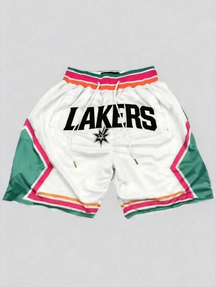 Men's Statement Print Shorts Fashion Designer Patterned Casual Daily Wear Shorts - 彩色 - 查看 1