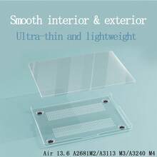 1pc Crystal Clear Hard Shell Case, Scratch-Resistant Protective Cover, Suitable For MacBook Air/Pro 13/14/15/16 Inch M1/M2/M3/M4 Chip Laptops - View 8