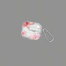Lily Flower Earphone Case Phalaenopsis Orchid Earphone Case "Everything Happens For A Reason" Slogan Earphone Case Transparent Earphone Case With 1 Earphone Case Strap Clip, Compatible With Earphones, Compatible With Pro 3 Case, Compatible With Pro (2nd Generation), Compatible With 3, Compatible With Pro, Compatible With /2, Compatible With 4 Case Cover - Multicolor - View 4