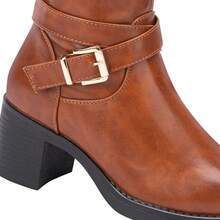 Bota Montar Hebilla  Tierra Bendita Cogñac Mujer - Marrón - Ver 8