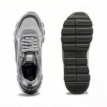 Giày thể thao cổ thấp PUMA RS 3.0 bằng da lộn, kiểu dáng thường ngày, unisex, màu xám bạc. - màu xám bạc - Xem 4