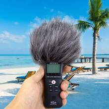 Grabadora Zoom H1n Protector de viento de felpa para exteriores, Filtro antipop/Protector de viento, Compatible con grabadoras portátiles Zoom H1n y H1 - Unitalla - Ver 5