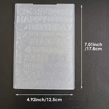 Carpeta de archivo con relieve 2D, adecuada para creadores de tarjetas, álbumes hechos a mano, tarjetas de felicitación de manualidades de papel, con patrones que incluyen mariposa, flor, forma de abanico, flor en forma de corazón, flamenco, etc. - 2D - Ver 18