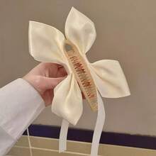 Ballet Style White Satin Bow Cat Ear Headband, Sweet Princess Banana Hair Clip Hairband For Women - Multicolor - View 12