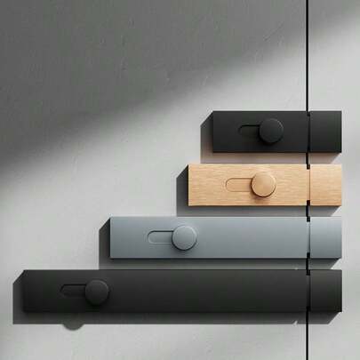 Easy-Install Aluminum Alloy Anti-Theft Door Latch - No Drilling Required, Enhances Home Security, Sliding Door Handle Lock