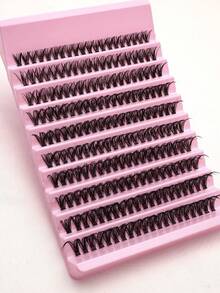 40D/40D*2 200 sợi mi giả mềm mại 8mm-16mm, độ cong D, mi rời, dụng cụ trang điểm cho vẻ ngoài tự nhiên, dày dặn và ấn tượng, tự làm mi giả tại nhà, mi giả từng sợi, mi thật, mi nối. - D - Xem 7