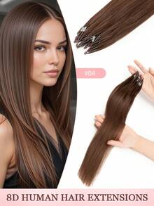 Tóc nối 8D Nano Micro Link - Tóc thật - 50 sợi thẳng màu vàng tro điểm xuyết vàng bạch kim - Hạt silicon siêu nhỏ vô hình, tóc nối hạt siêu nhỏ cho kiểu tóc hàng ngày, đám cưới, tiệc tùng. - Nhiều màu - Xem 47