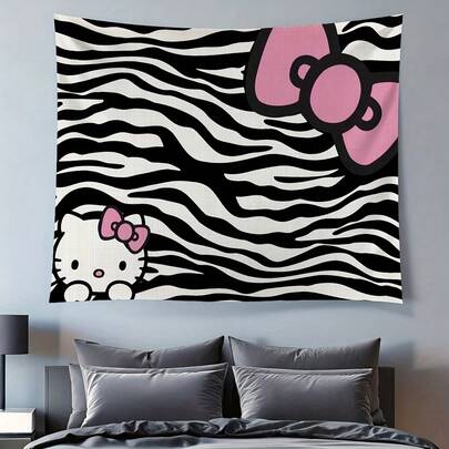 SANRIO 1 Tấm thảm treo tường hoạt hình - Điểm nhấn quyến rũ cho phòng ngủ. Lý tưởng để trang trí các bữa tiệc, phòng khách và phòng ngủ, tấm thảm này cũng là một món quà độc đáo dành cho bất kỳ người hâm mộ nào. Vật trang trí nhà cửa theo phong cách cờ này sẽ tạo thêm không khí dễ chịu cho phòng ngủ, phòng khách và địa điểm tổ chức tiệc, tạo nên một bầu không khí theo chủ đề đầy sáng tạo.