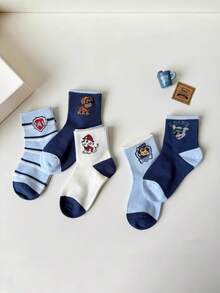 5/10 Đôi tất dài đến bắp chân thoáng khí thoải mái dành cho bé trai hình hoạt hình Paw Patrol, cỡ 2-14 tuổi - Nhiều màu - Xem 4
