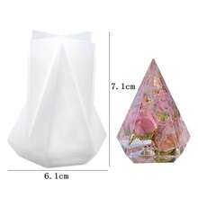 Bộ khuôn hình chóp và hình nón bằng nhựa Epoxy - Khuôn silicon để tự làm tinh thể nhọn, đồ thủ công bảo quản hoa, giá trưng bày trang sức, nhẫn, đồ thủ công làm nến. - Nhiều màu - Xem 9