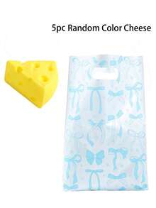 1/2 piezas Juguete de estrés en forma de queso triangular para apretar, juguete antiestrés de rebote lento con forma de queso, juguete táctil suave para aliviar la ansiedad con bolsa de regalo de color aleatorio - Multicolor - Ver 18