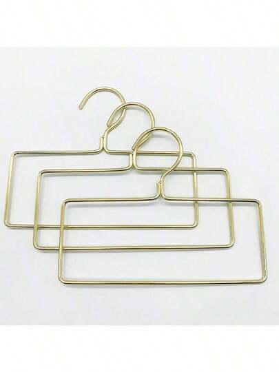 1pc/2pcs/5pcs/10pcs Nordic Style Golden Metal Clothing Rack, Multi-Functional Hanger For Clothes, Towels, Scarves